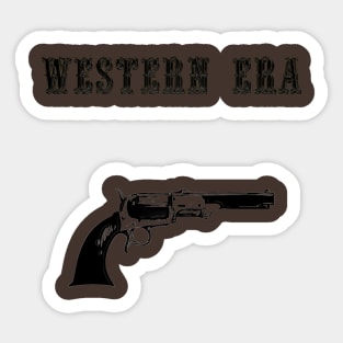 Western Era - Long Barrel Revolver Sticker